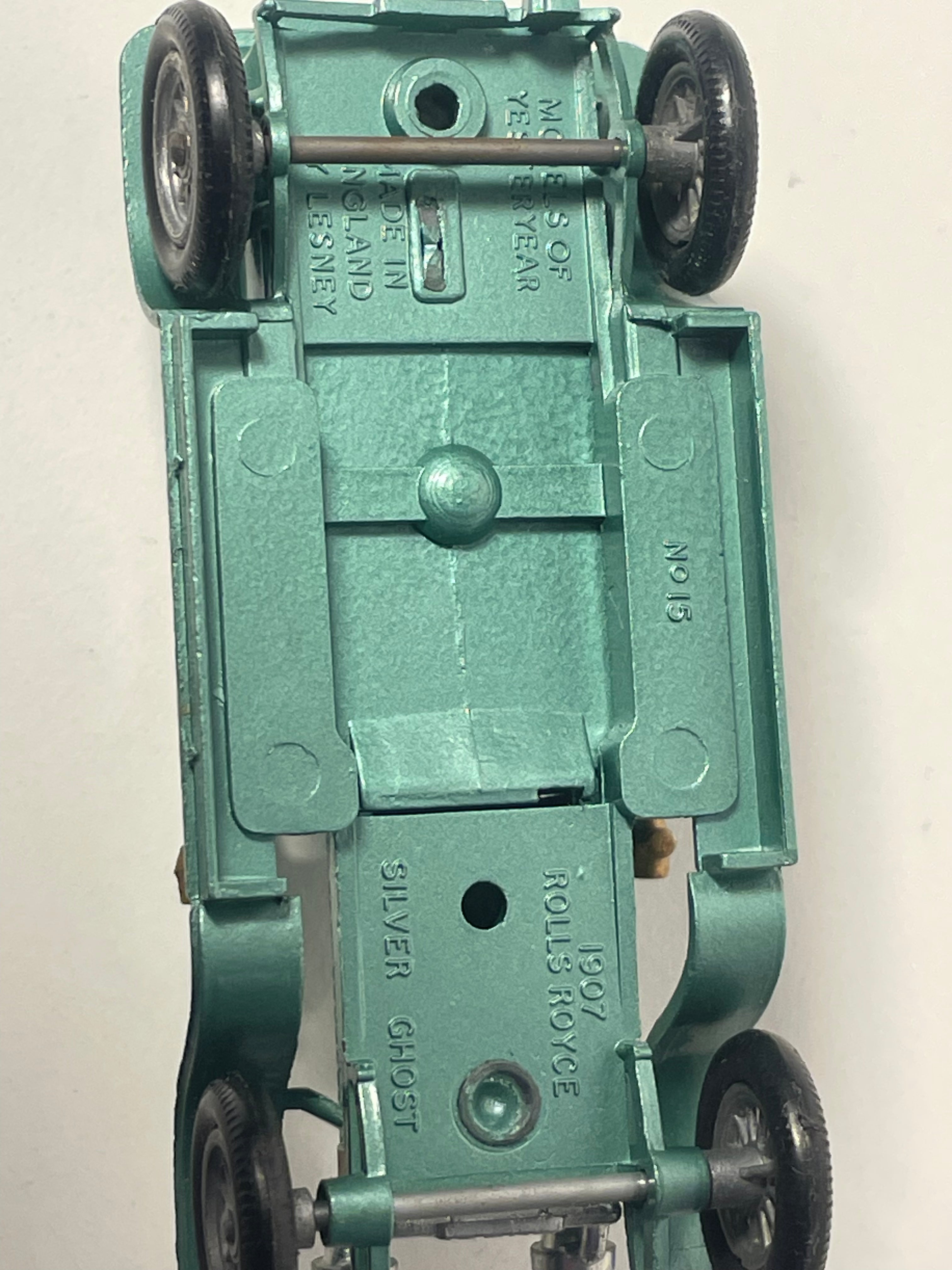 Rolls-Royce Silver Ghost verte de 1907 - MATCHBOX référence Y-15 (fabrication en Angleterre)