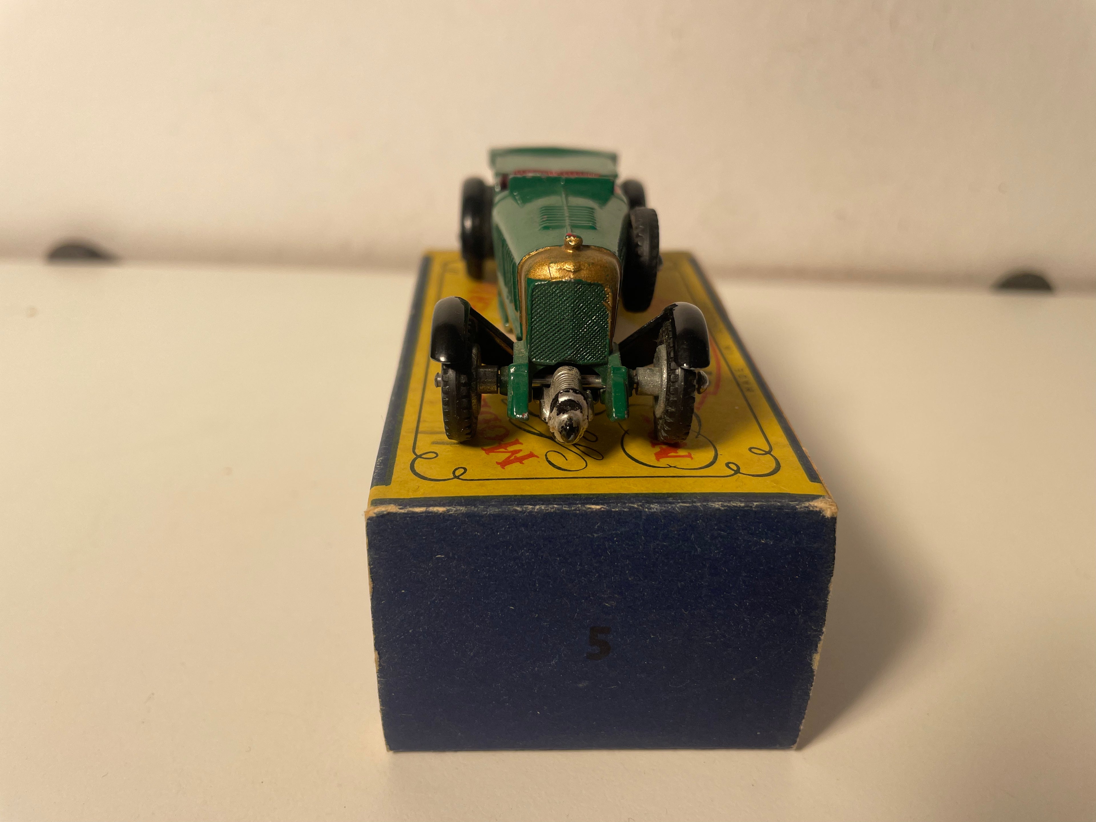 Bentley 4-1/2 litros verde de 1929 - MATCHBOX referência N°5 (fabricado na Inglaterra)