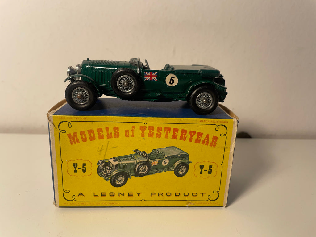 1929 Bentley 4-1/2 Litre Green - MATCHBOX Reference Y-5 (Made in England)