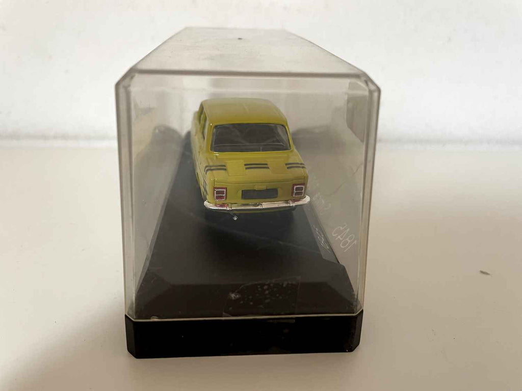 Simca 1000 rallye 2 mosterdgeel en zwart (Solido referentie 1845)