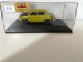 Simca 1000 rallye 2 mosterdgeel en zwart uit 1973 (plexi box)