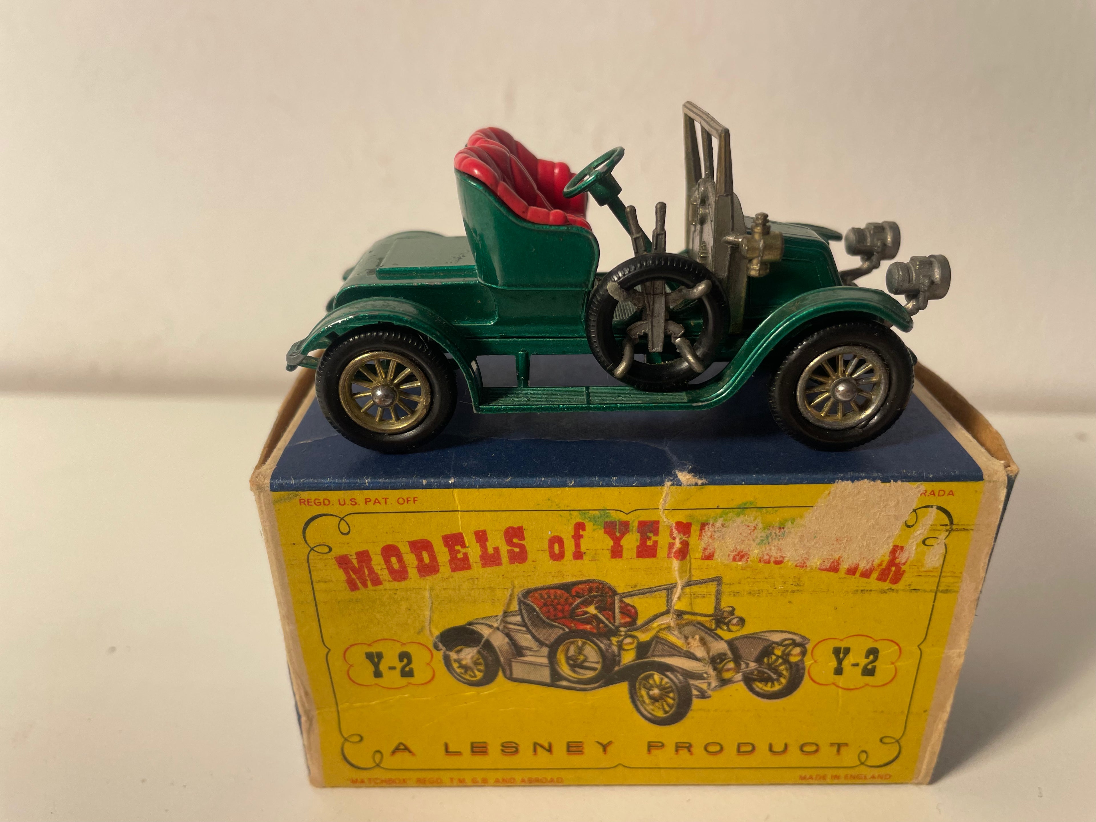 Renault N°2 gréng vun 1911 - MATCHBOX Referenz Y-2 (Produktioun zu England)