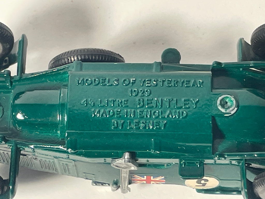 1929 Bentley 4-1/2 Litre Green - MATCHBOX Reference Y-5 (Made in England)