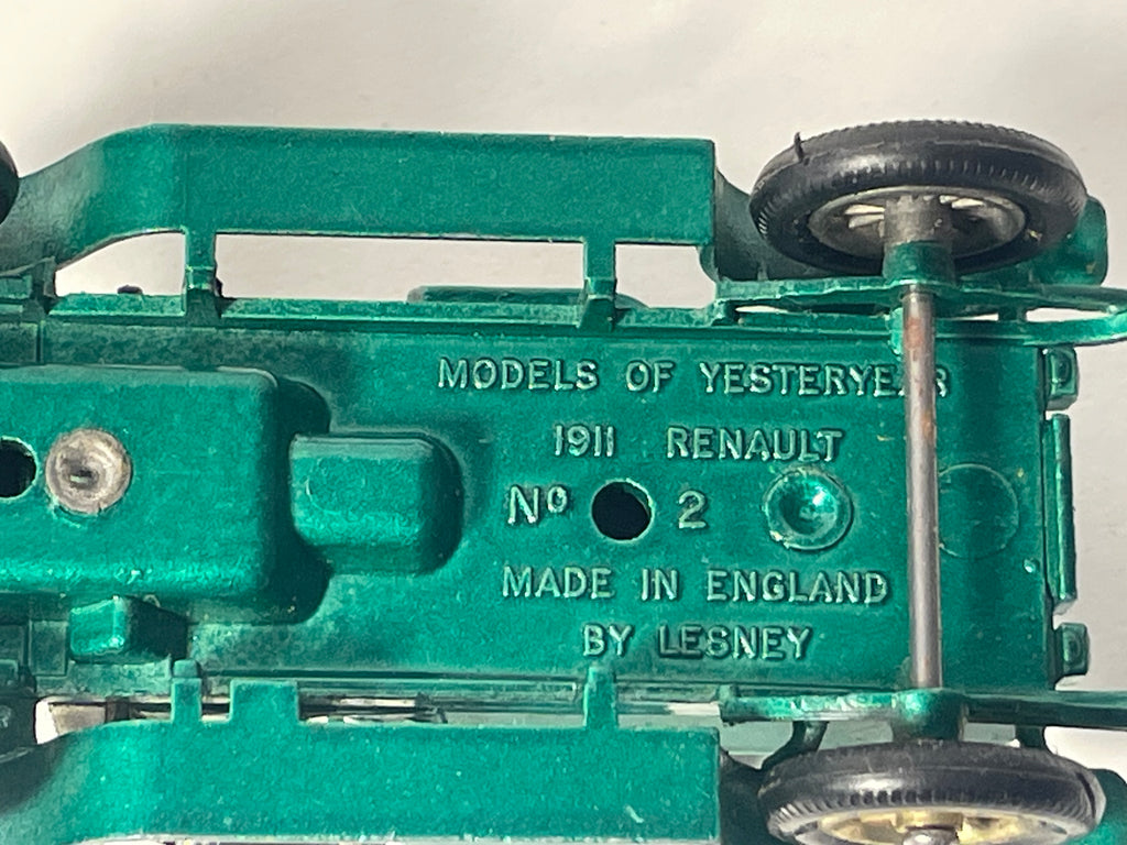 Renault N°2 gréng vun 1911 - MATCHBOX Referenz Y-2 (Produktioun zu England)