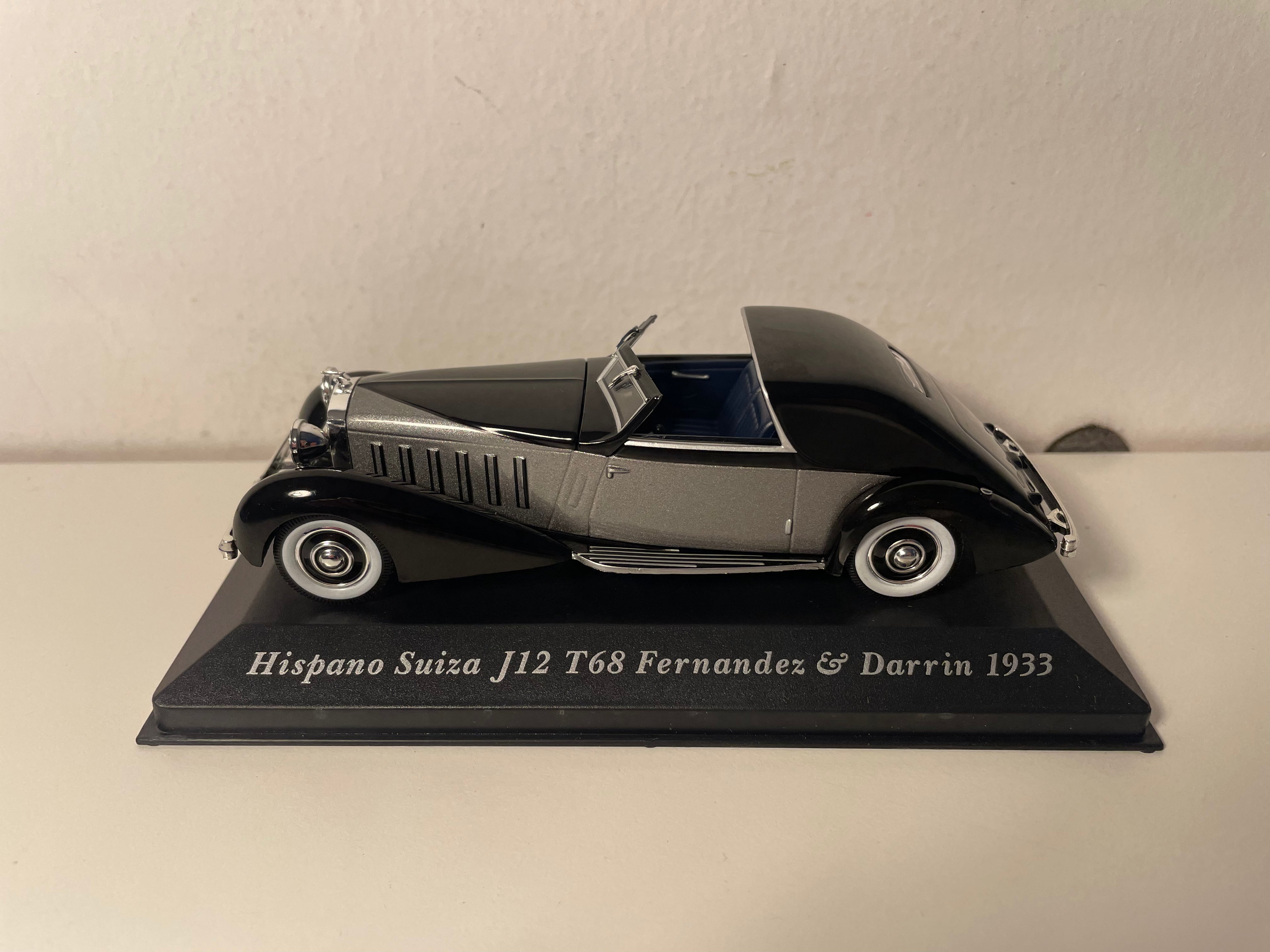 Hispano-Suiza J12 T68 Fernandez et Darrin grise et noire de 1933