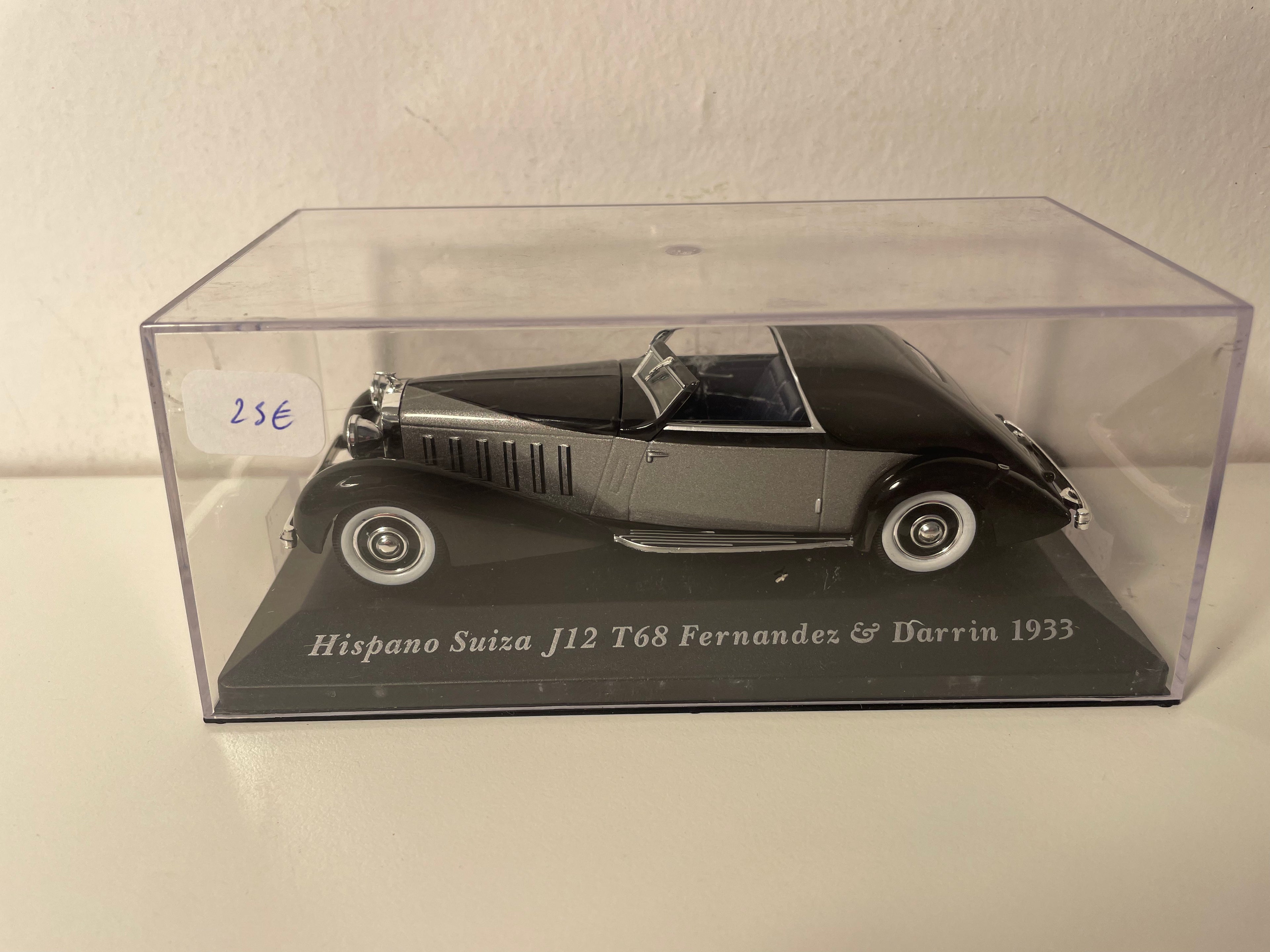 Hispano-Suiza J12 T68 Fernandez et Darrin grise et noire de 1933