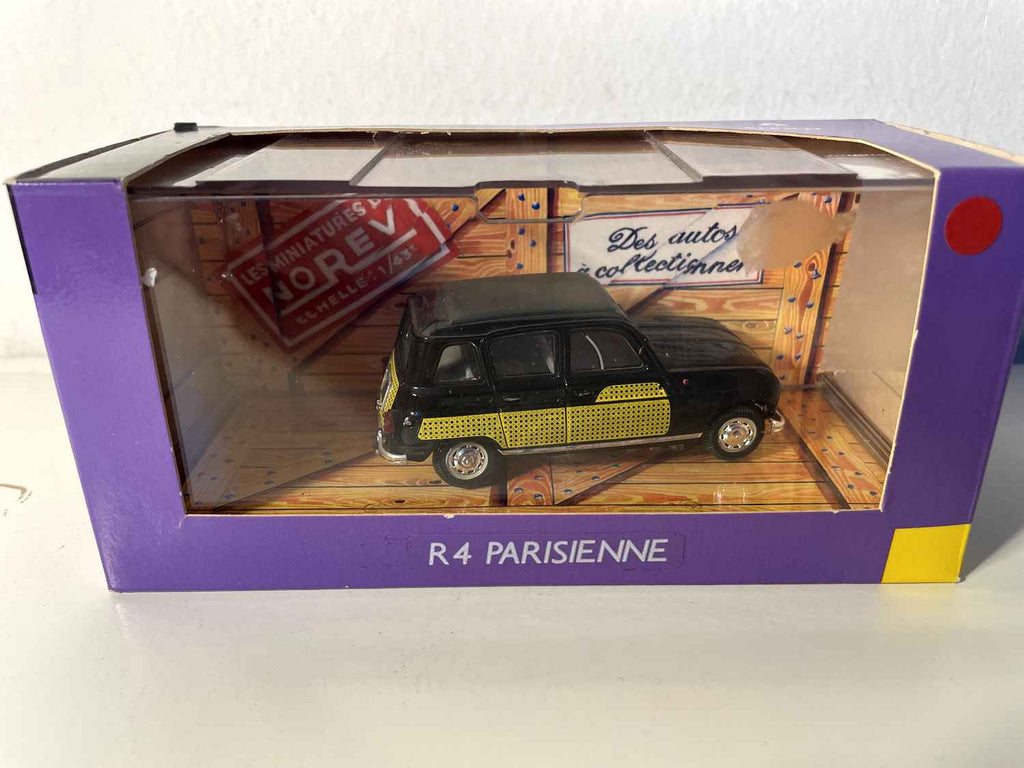 Renault 4L Parisienne schwaarz a giel - Norev