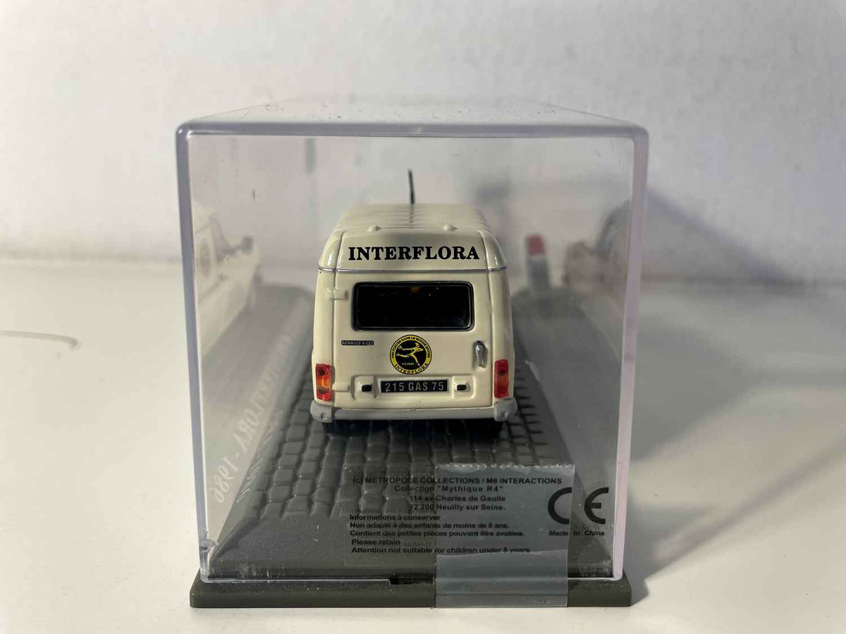Renault 4F6 beige INTERFLORA de 1986