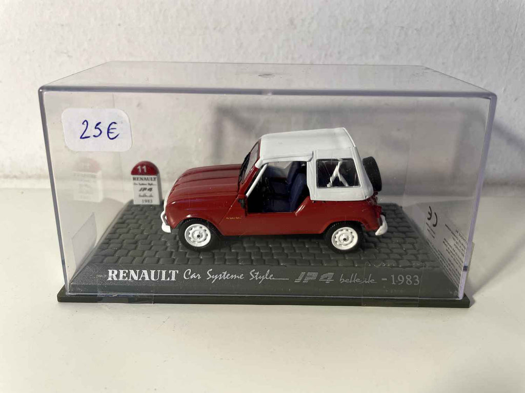 Renault Car Système Style JP4 Belle-Ile rouge et capote blanche de 1983