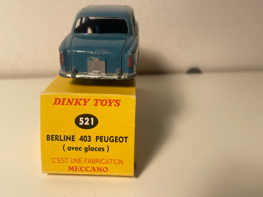 Peugeot Berline 403 azul - DINKY-TOYS / MECCANO (fabricação francesa)