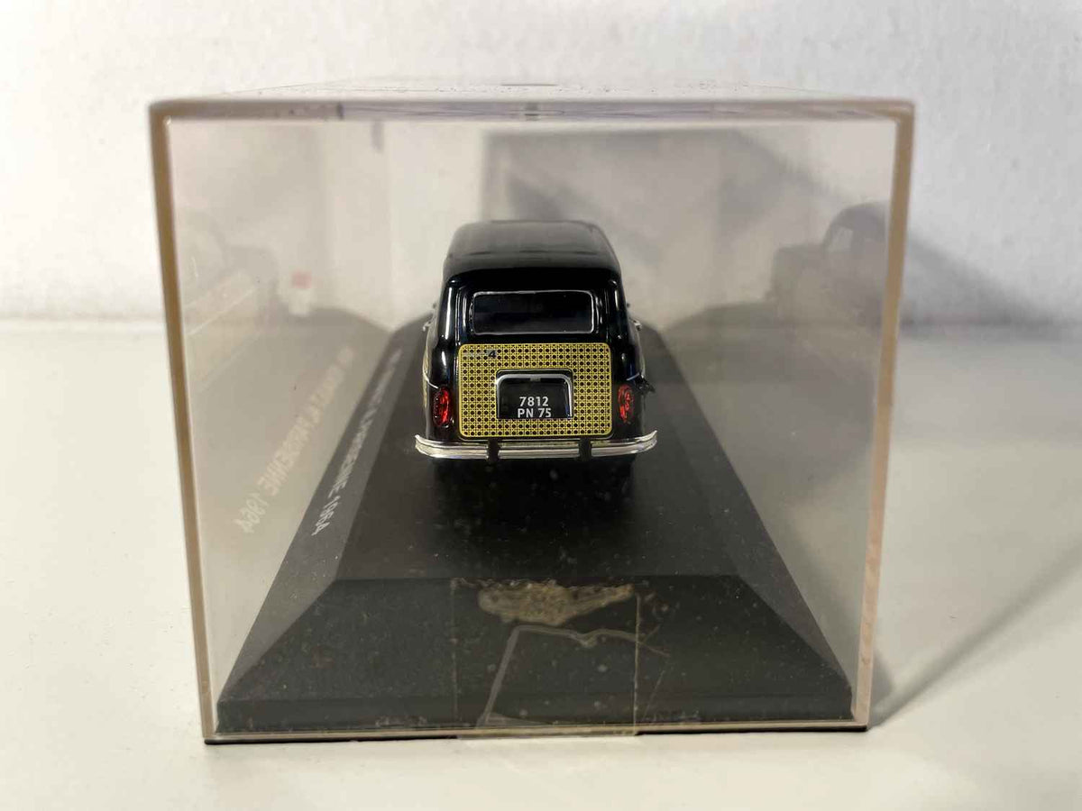 Renault 4L Parisienne schwaarz mat giel a schwaarz Schachbrettmuster - Nostalgie Referenz N003