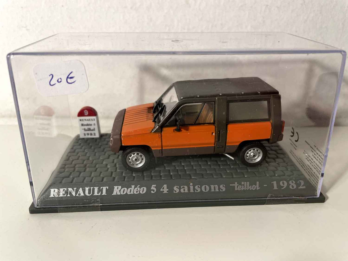 Renault Rodéo 5 4 Saisone orange a brong vun 1982 (deelweis)