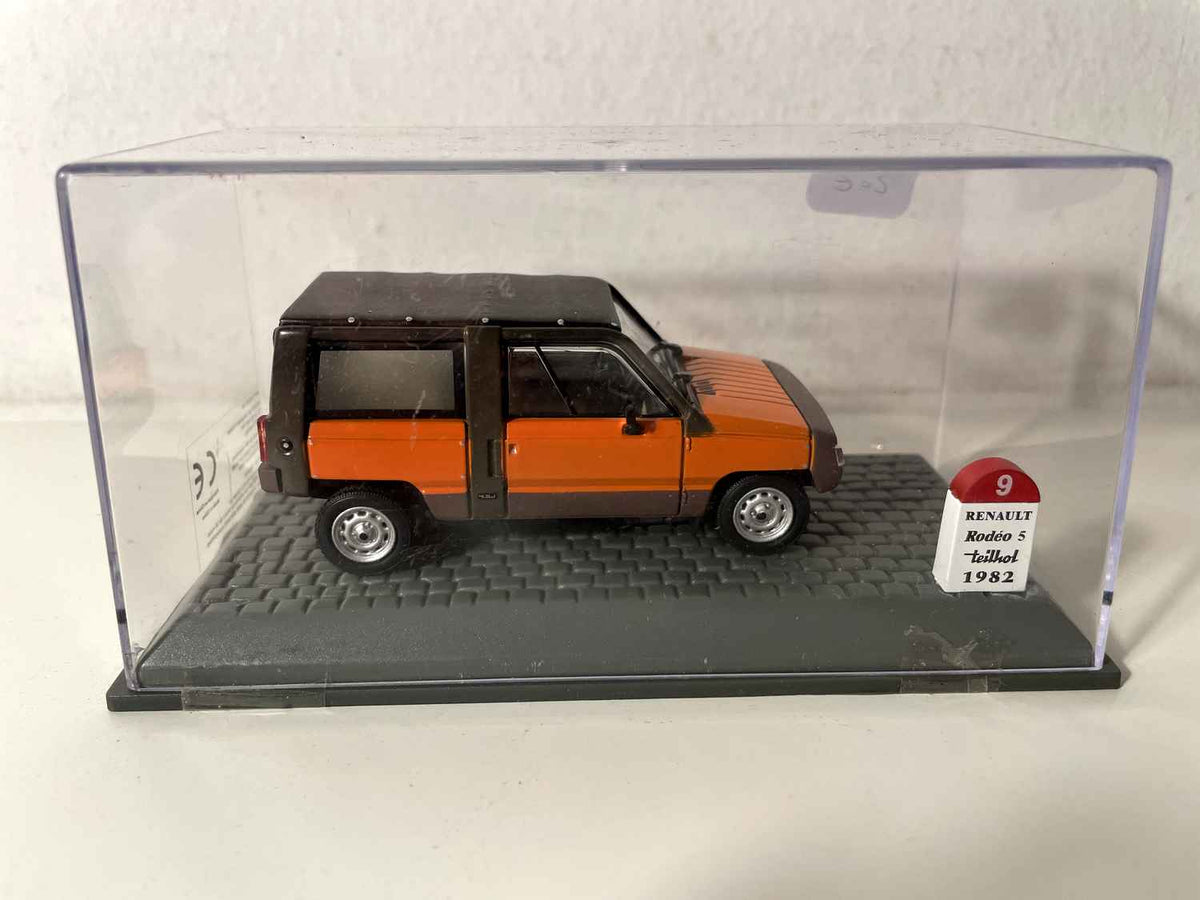 Renault Rodéo 5 4 Saisone orange a brong vun 1982 (deelweis)