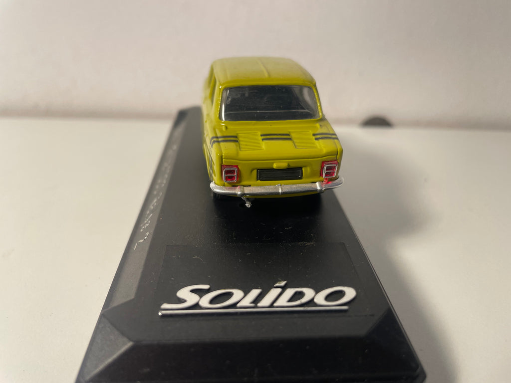 Simca 1000 Rallye 2 amarillo mostaza y negro (referencia Solido 1845)