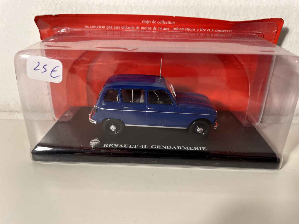 Renault 4L ciemnoniebieska z Gendarmerie