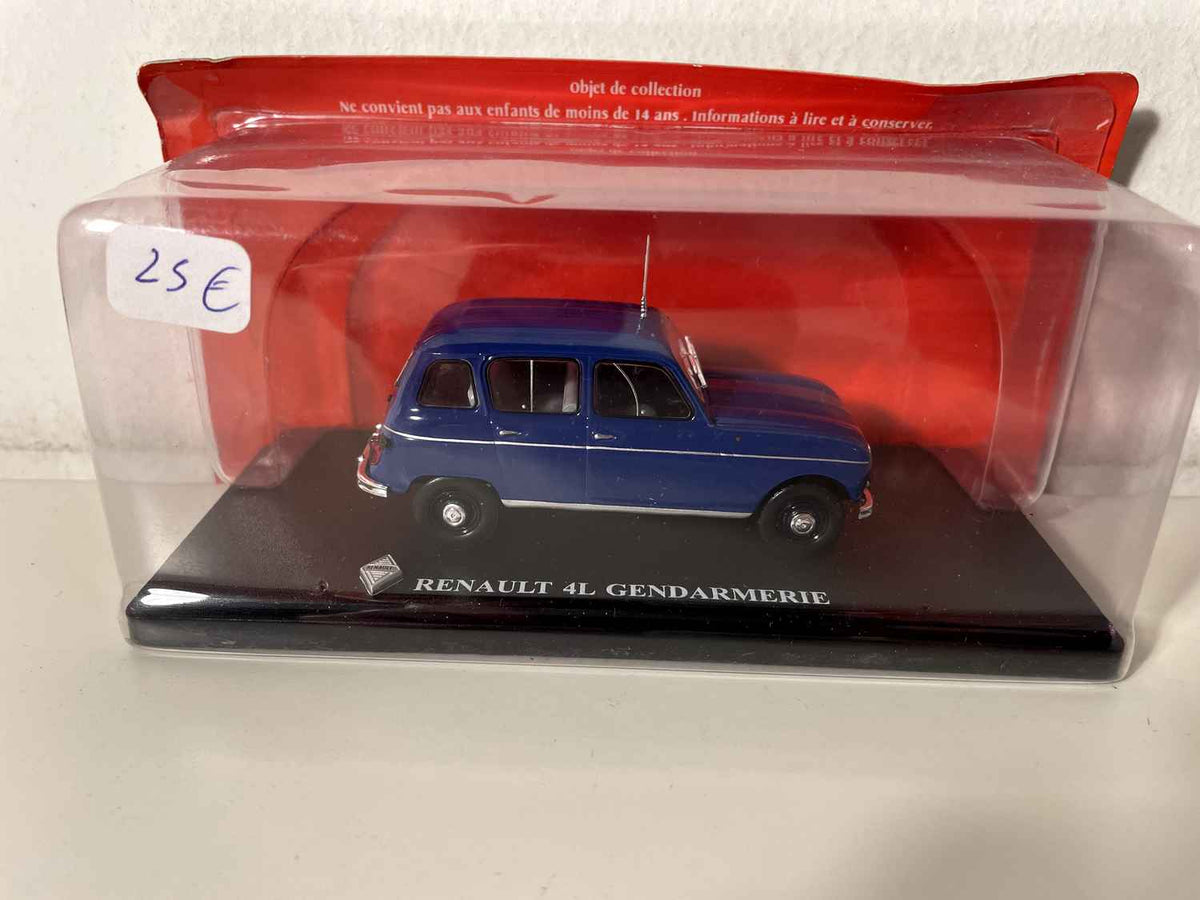 Renault 4L ciemnoniebieska z Gendarmerie