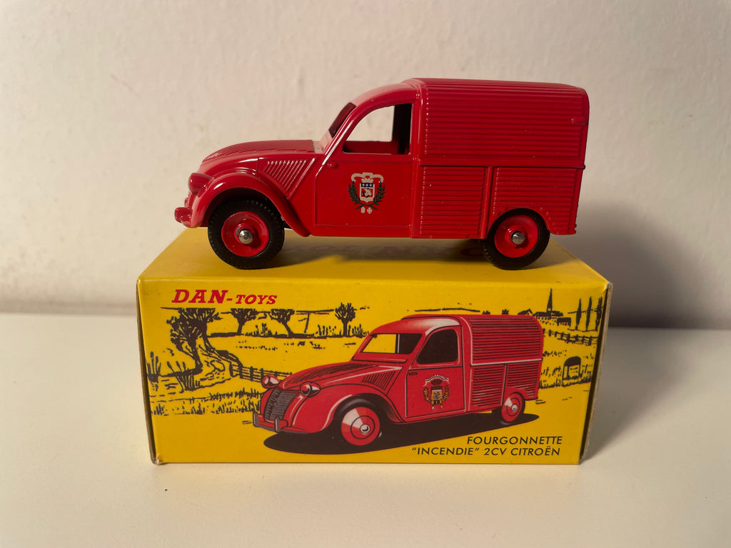 Citroën 2 CV Feuerwehrwagen Rot "EINSATZ" - DAN-TOYS / CIJ