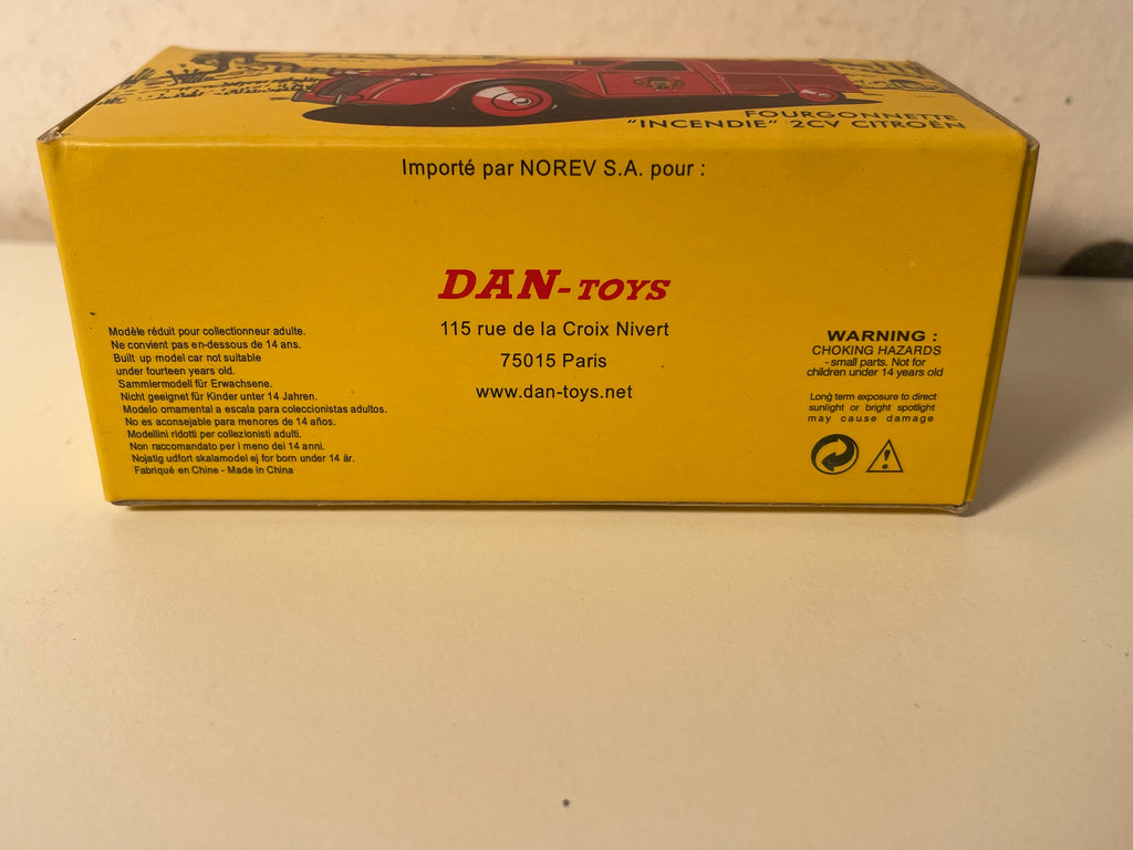 Citroën 2 CV Feuerwehrwagen Rot "EINSATZ" - DAN-TOYS / CIJ