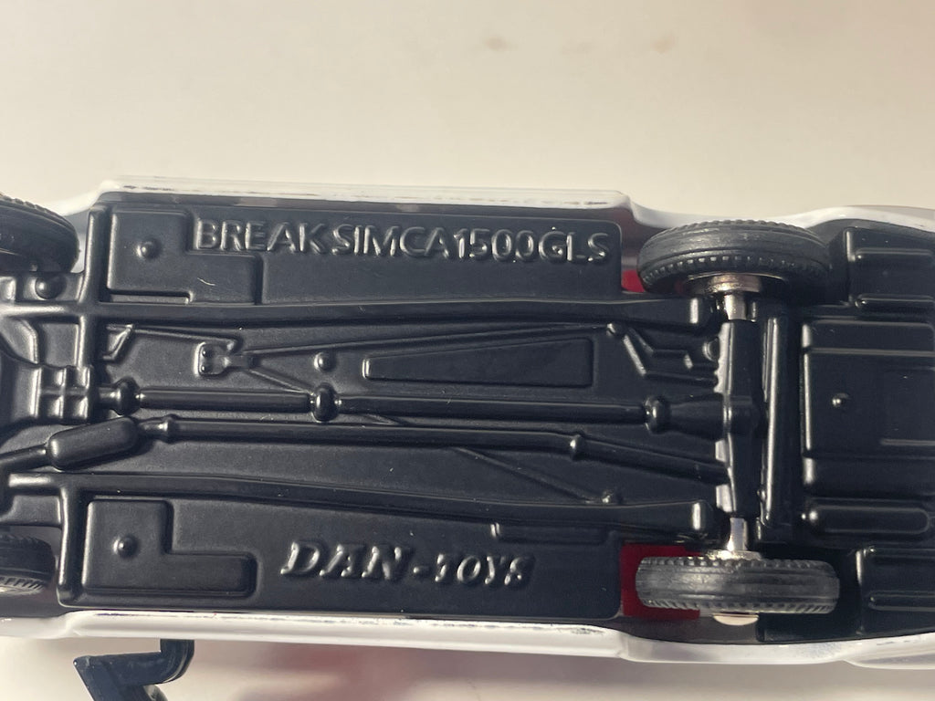 Simca Break 1500 schwarz-weiß POLIZEI - DAN-TOYS Referenz DAN-202