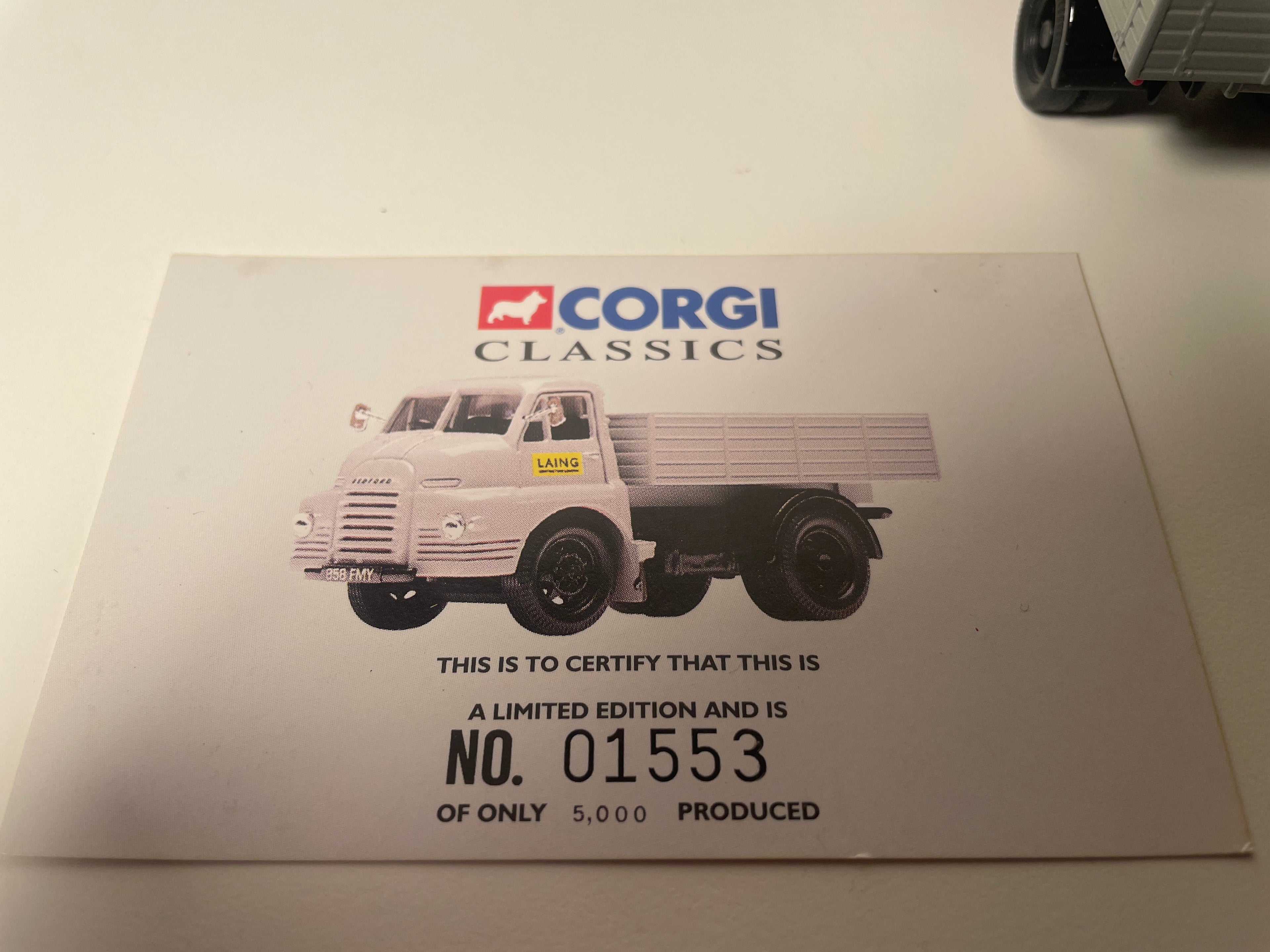 Bedford S Tipper Laing Grey Truck - CORGI Classics reference 20401