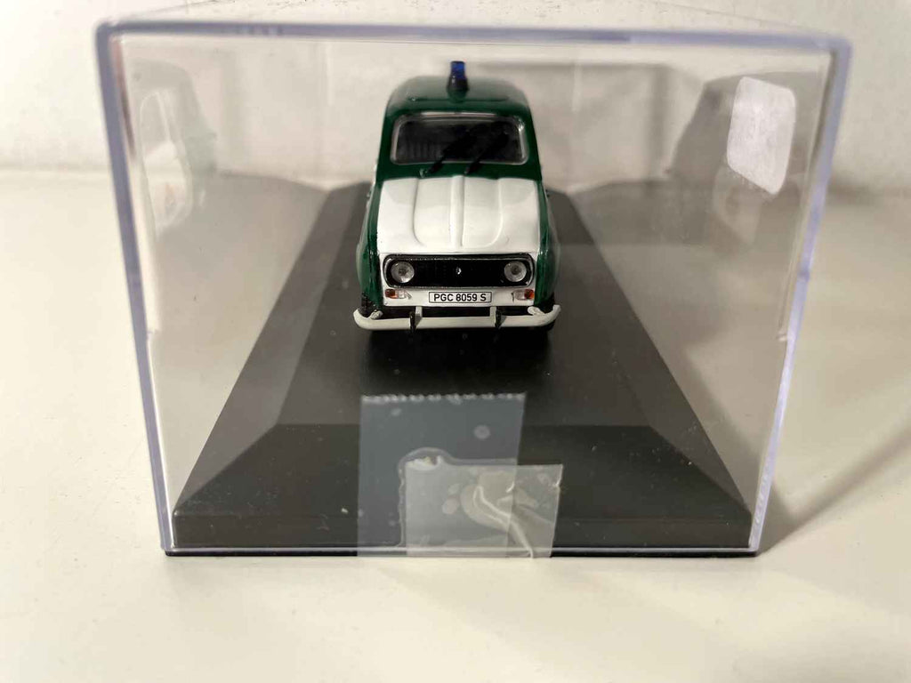 Green and White Renault 4L of the Spanish Civil Guard
