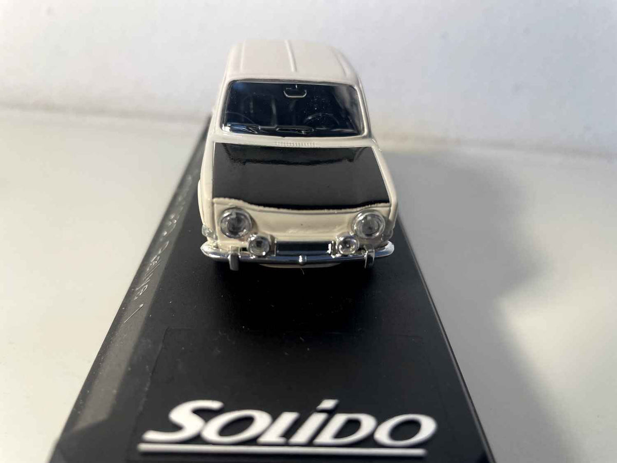 Simca 1000 Rallye 1 wäiss a schwaarz (Solido Referenz 1844)