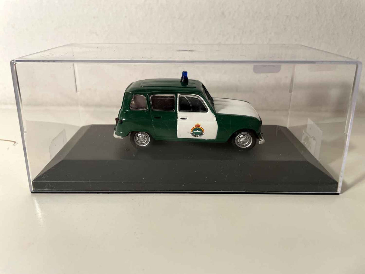 Green and White Renault 4L of the Spanish Civil Guard