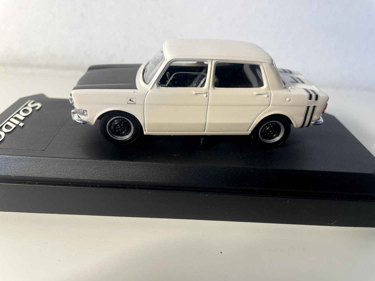 Simca 1000 Rallye 1 wäiss a schwaarz (Solido Referenz 1844)