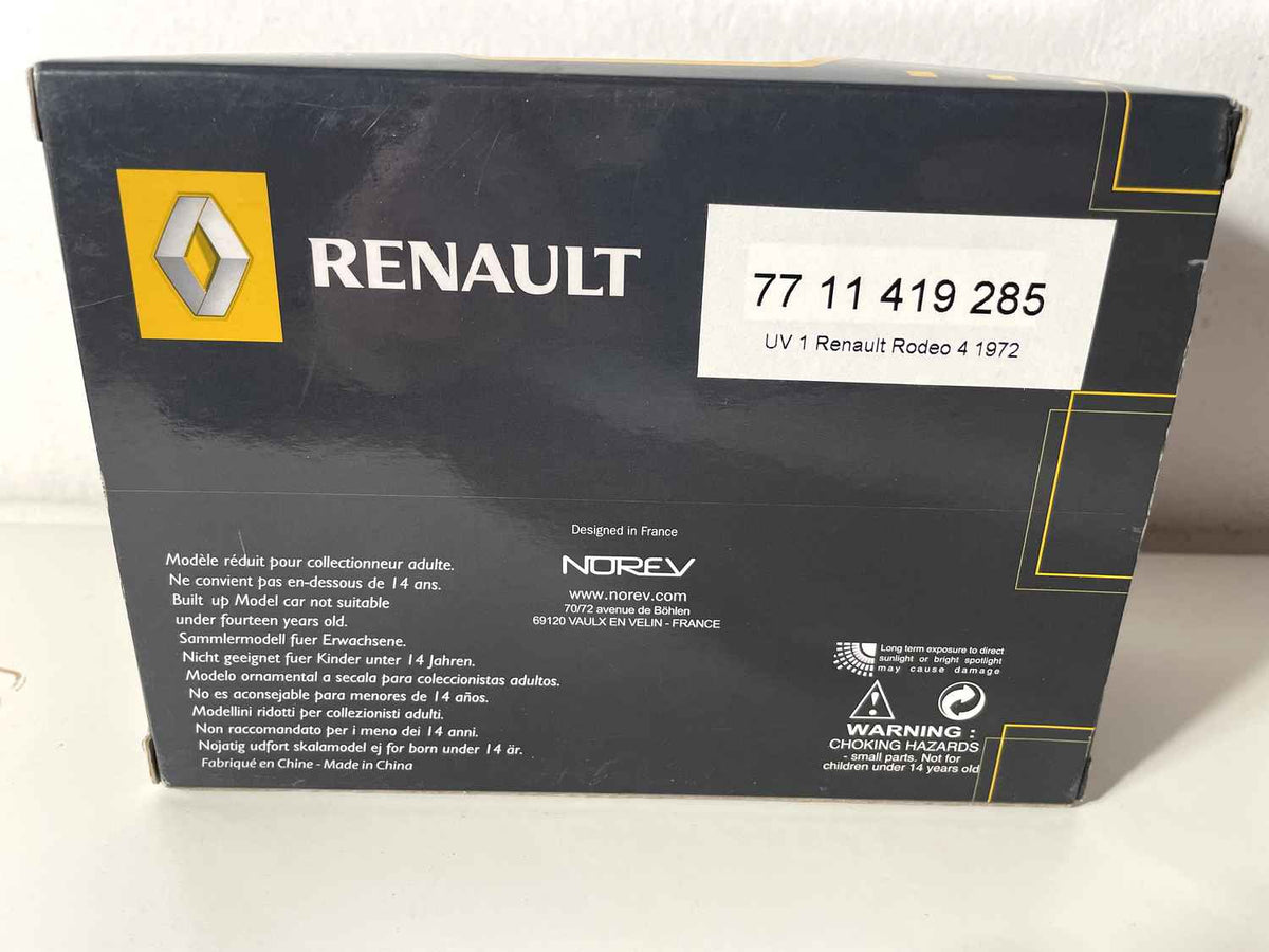 Renault Rodéo 4 giel - Norev (rechteckige Këscht)