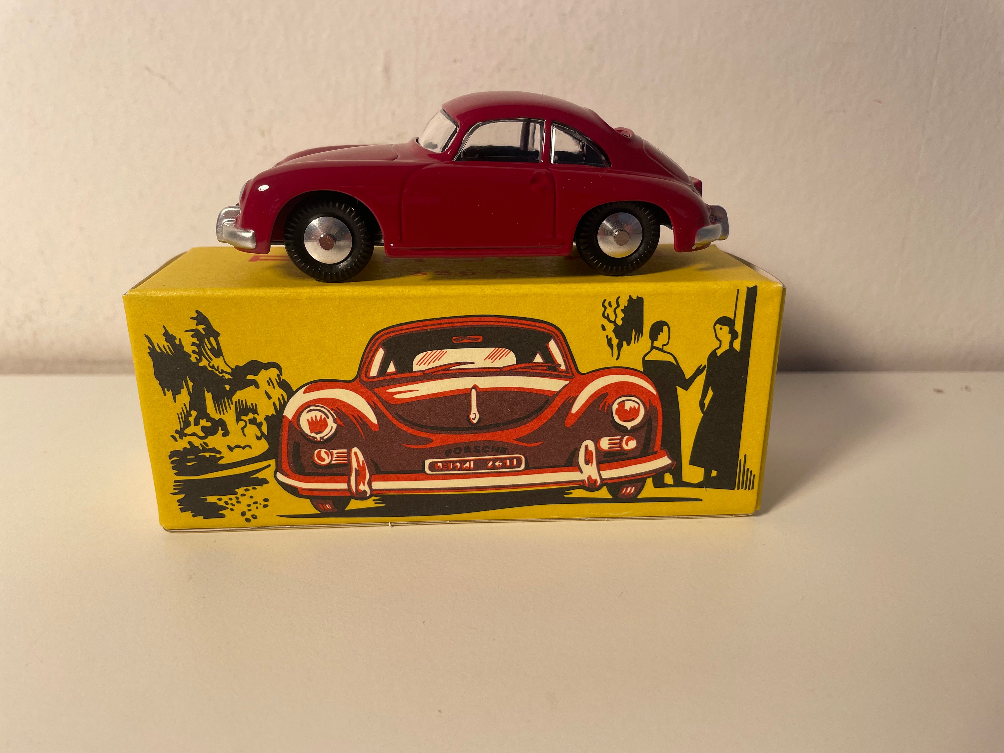 Porsche 356 A dunkelrot/bordeaux - QUIRALU?