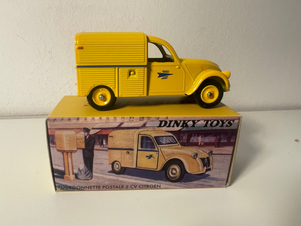 Citroën 2 CV furgonetka pocztowa żółta Dinky-Toys (edycje Atlas) - N°560