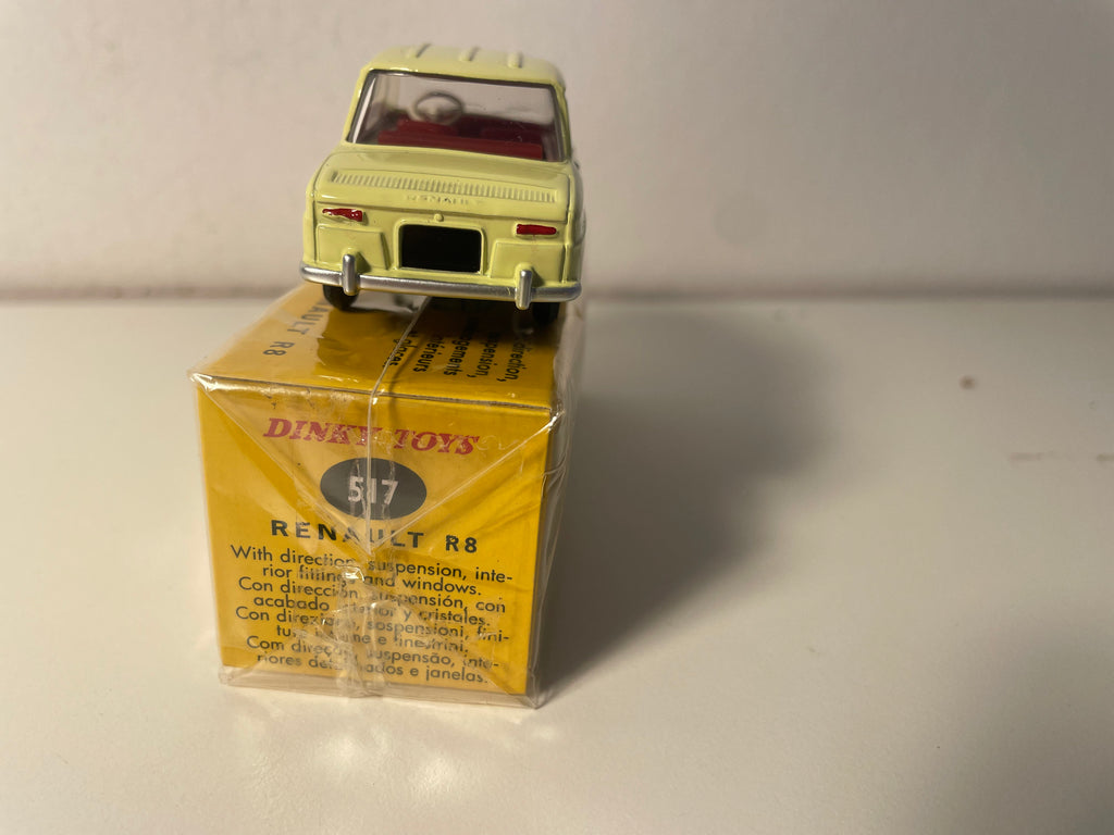 Pale Yellow Renault 8 - Dinky-Toys (Editions Atlas) - Nr. 517