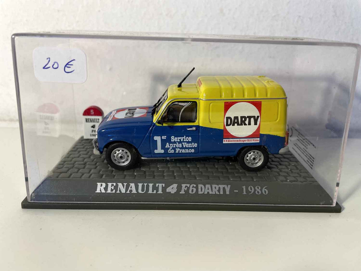 Renault 4F6 jaune et bleue DARTY de 1986