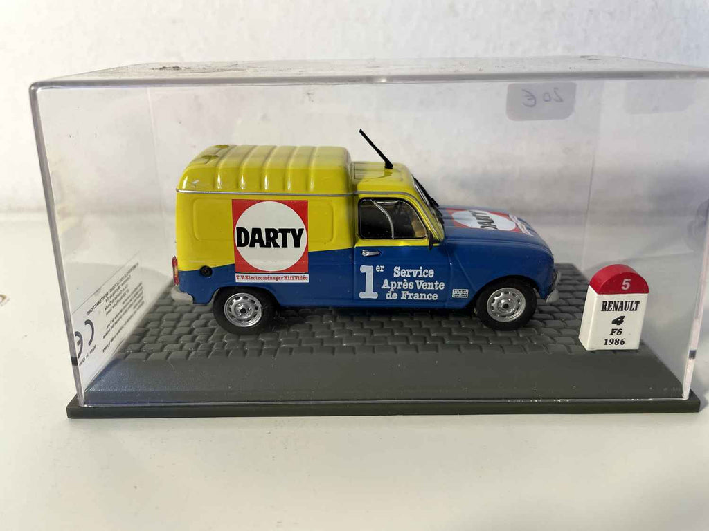 Renault 4F6 jaune et bleue DARTY de 1986