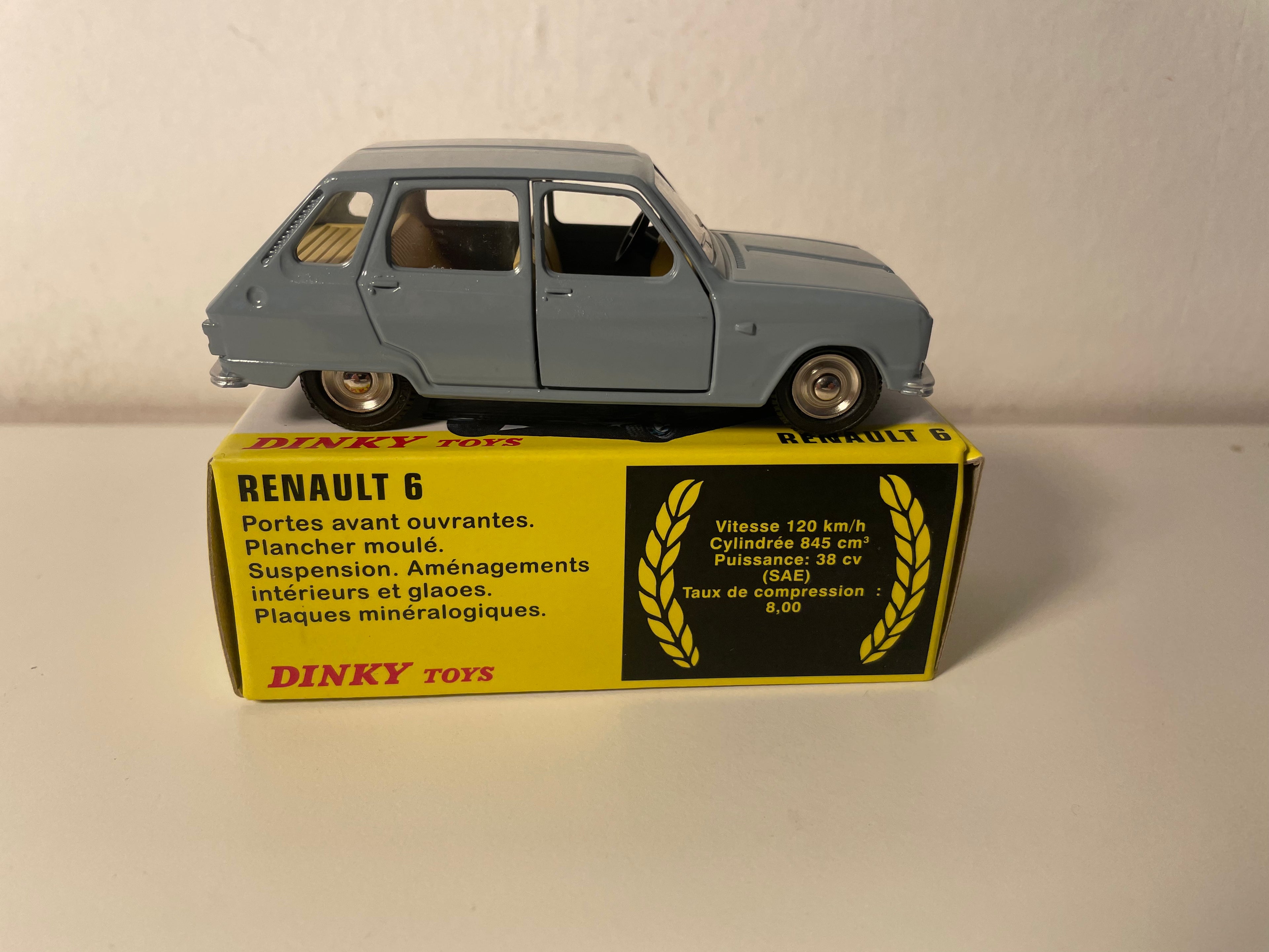 Renault 6 cinza - Dinky-Toys (Editions Atlas) - N°1453