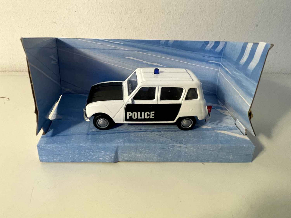 Renault 4L biała i czarna POLICJA - Mondo Motors