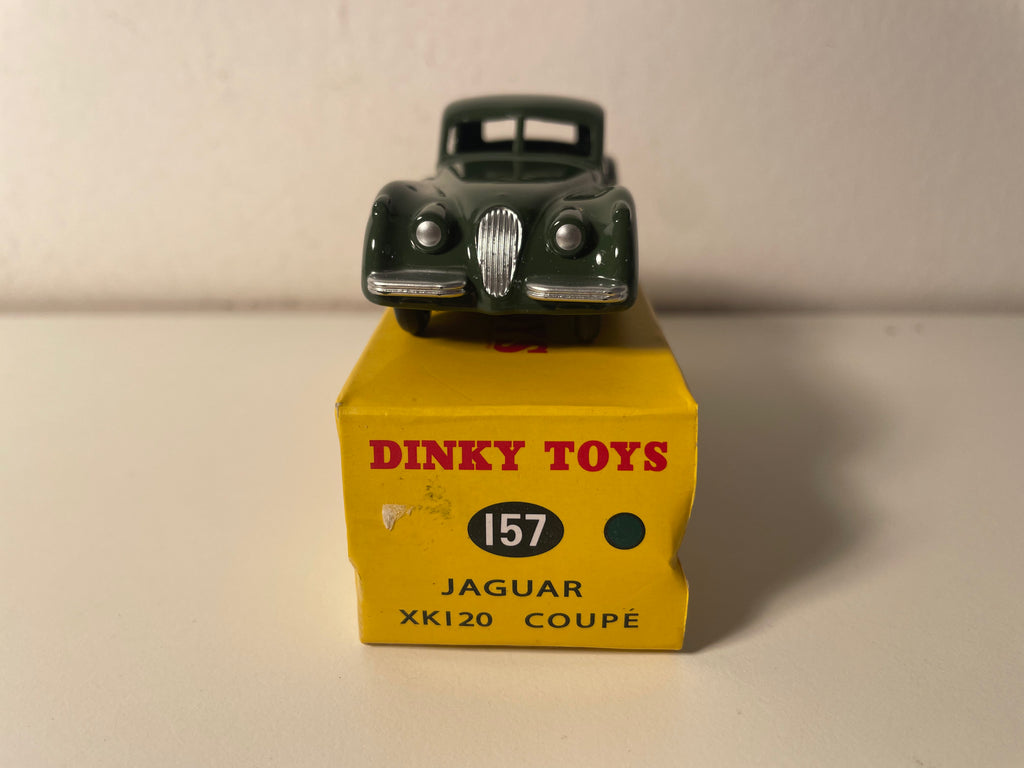 Dunkelgrüner Jaguar XK120 Coupé - Dinky-Toys (Editions Atlas) - Nr. 157
