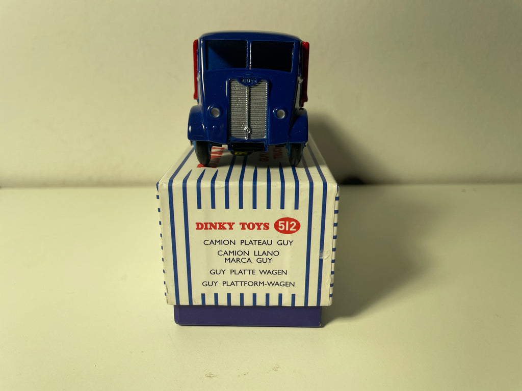Camion GUY Flat Truck bleue et rouge - Dinky-Toys N°512 (Editions Atlas)