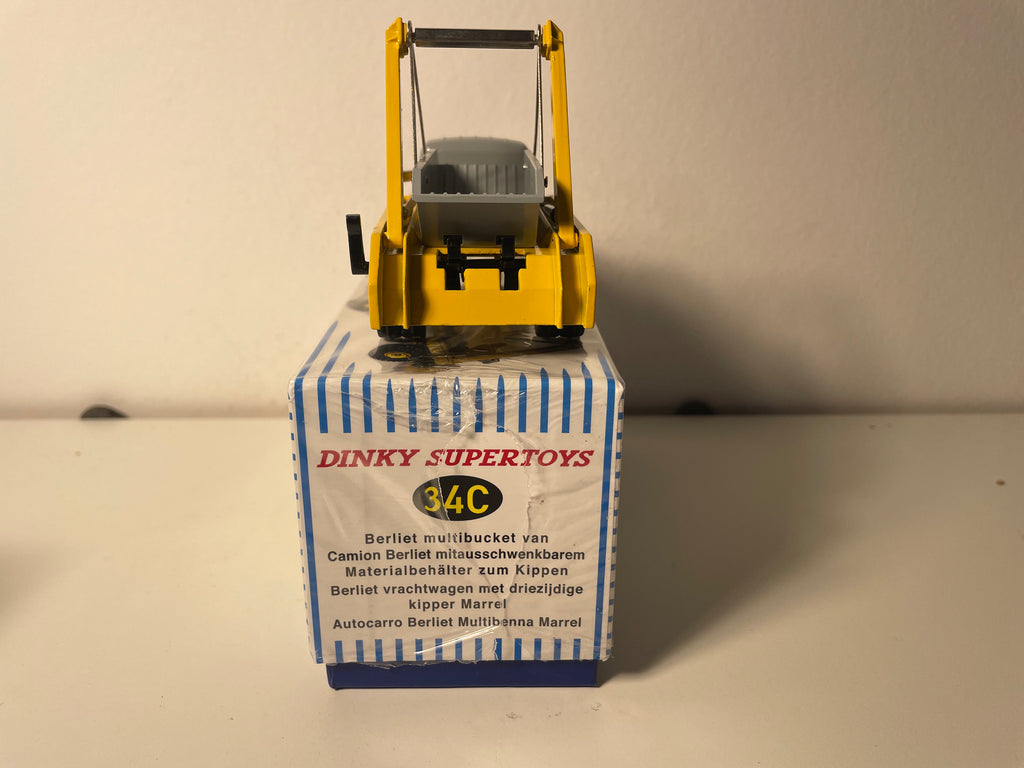 Berliet Marrel Multibenne Truck Yellow and Grey - Dinky-Supertoys No. 34C (Editions Atlas)