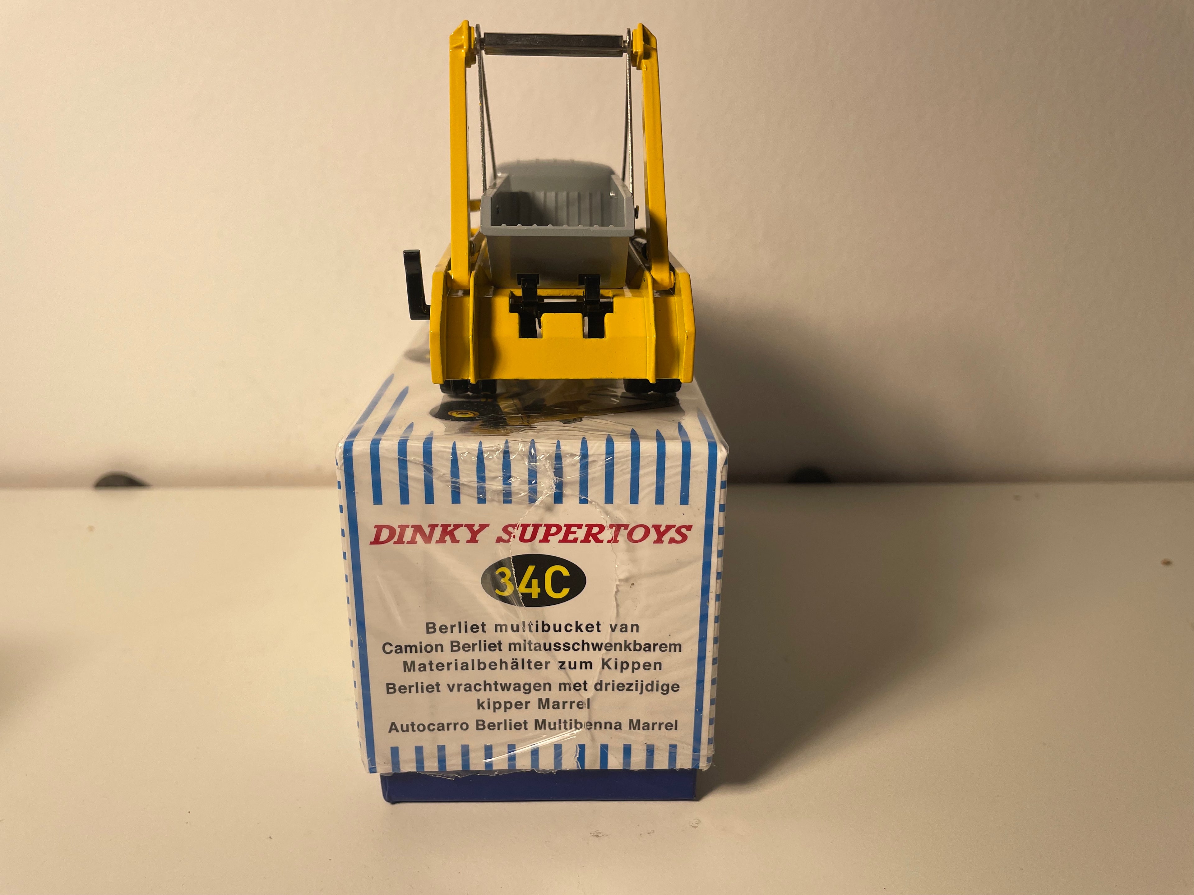 Berliet Marrel Multibenne Truck Yellow and Grey - Dinky-Supertoys No. 34C (Editions Atlas)