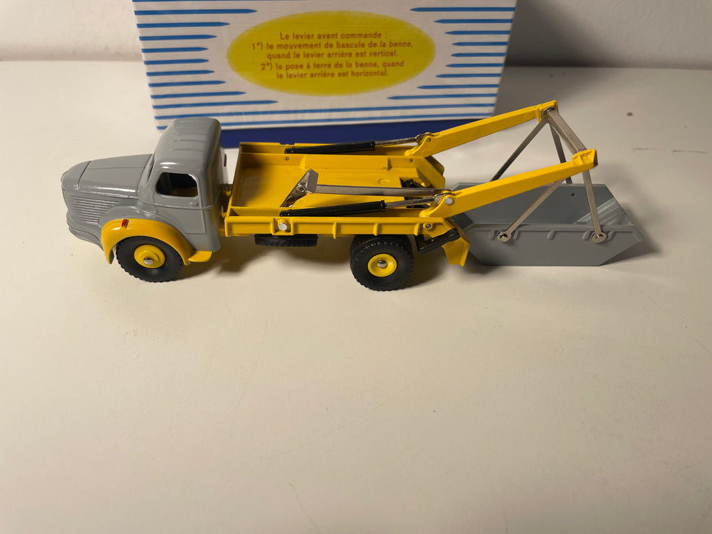 Berliet Marrel Multibenne Truck Yellow and Grey - Dinky-Supertoys No. 34C (Editions Atlas)