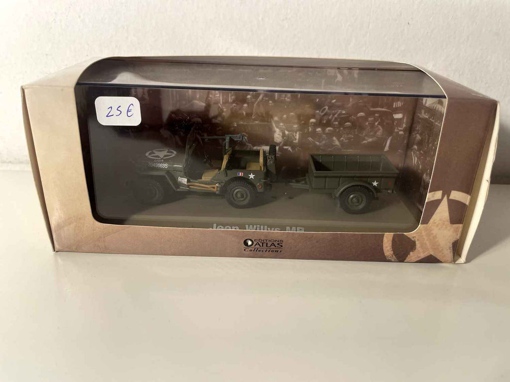 Jeep Willys MB en zijn aanhanger van de 2e DB - Atlas