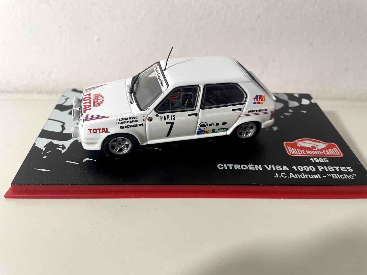Citroën Visa 1000 pistes witte nummer 7 - rally van Monte-Carlo 1985