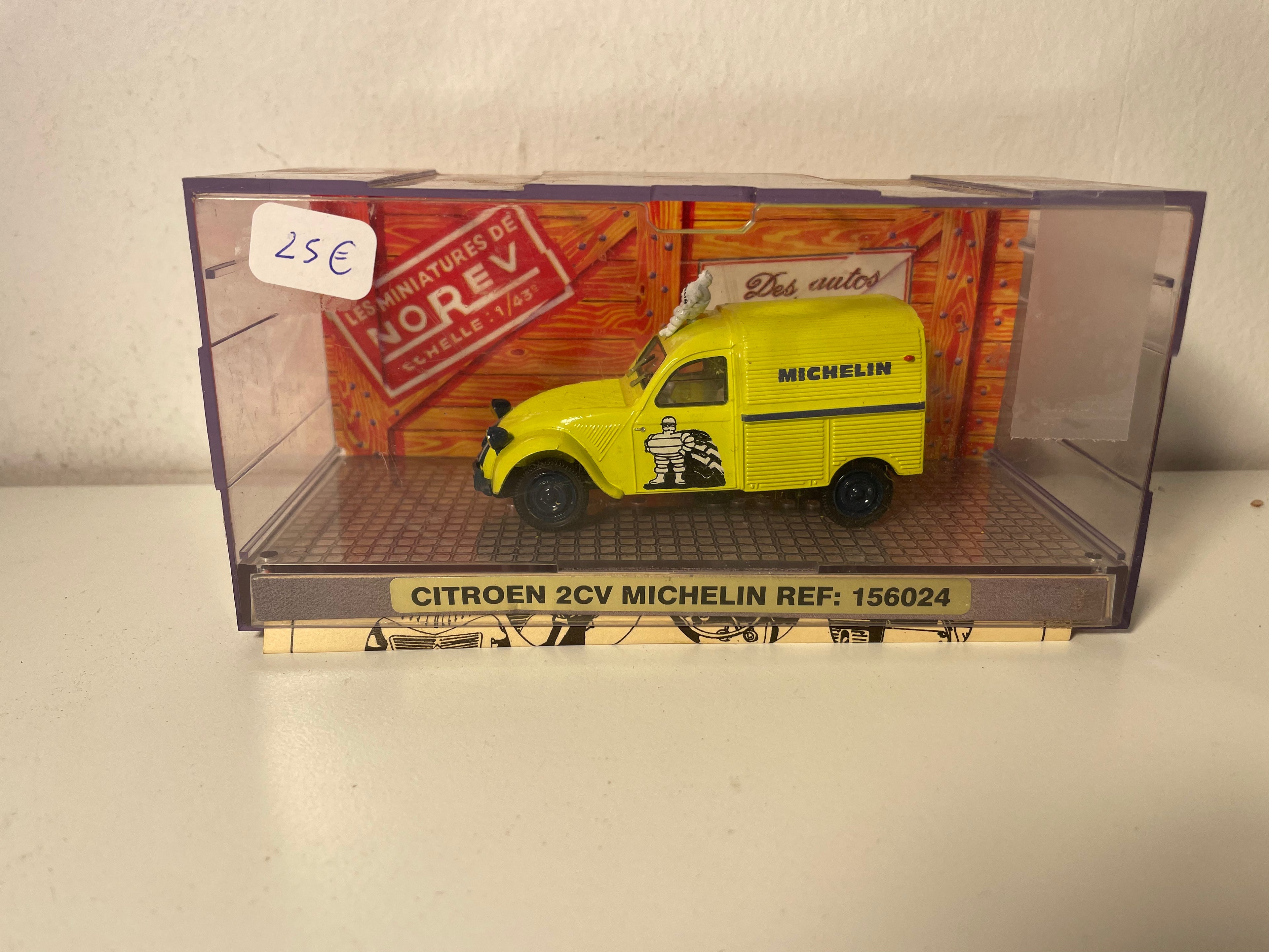 Citroën2 CV fourgonnette jaune MICHELIN - NOREV référence 156024
