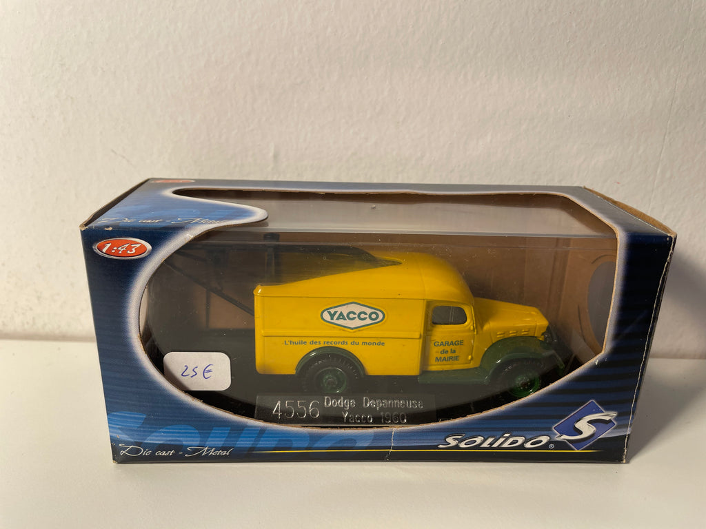 Dodge carro attrezzi giallo e verde del 1960 YACCO - Riferimento Solido 4556 (scatola di cartone blu)