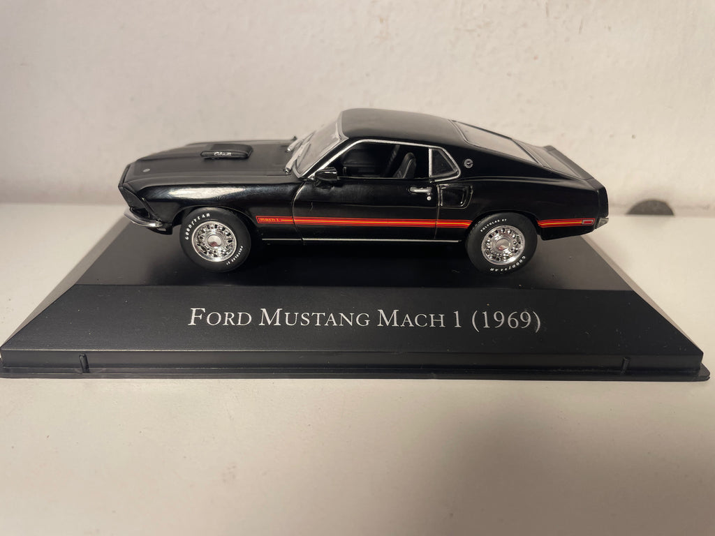 1969 Ford Mustang Mach 1 Zwart (Amerikaans Auto)