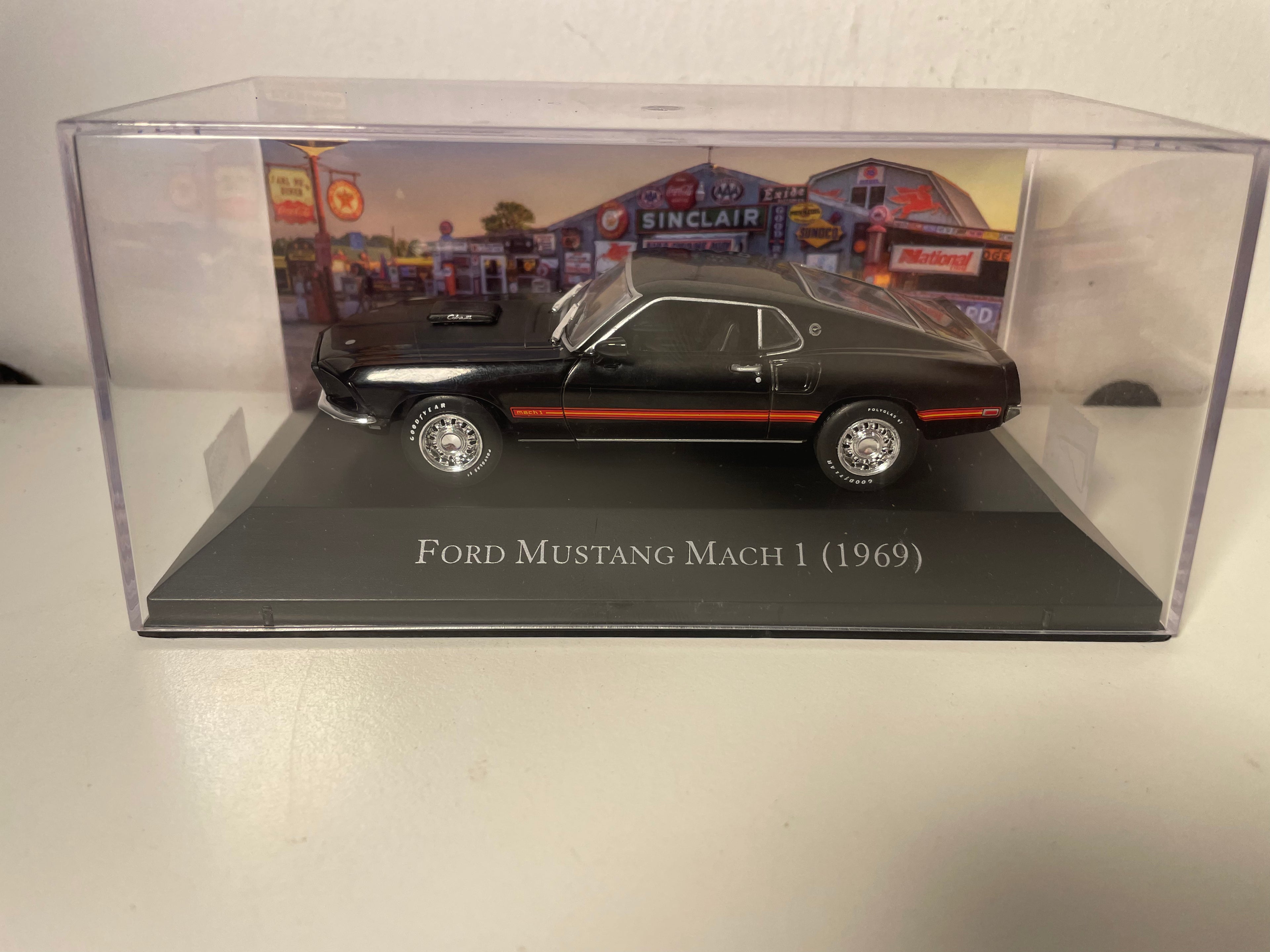 1969 Ford Mustang Mach 1 Zwart (Amerikaans Auto)