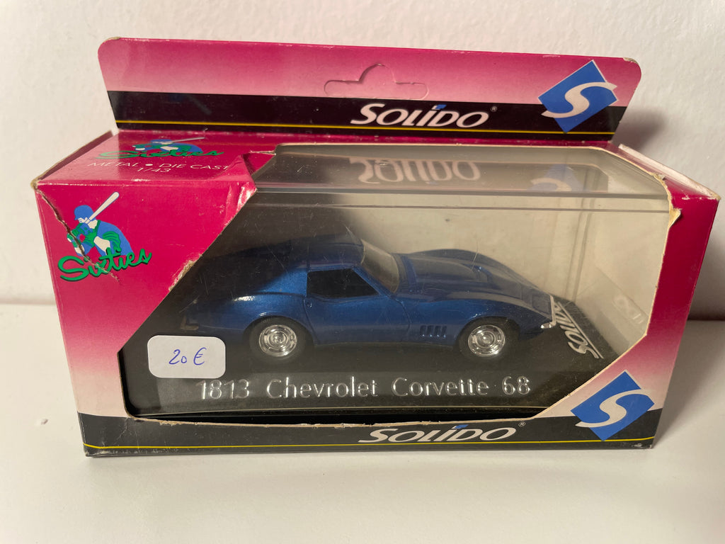 Chevrolet Corvette bleue de 1968 - Solido référence 1813 (voiture américaine)