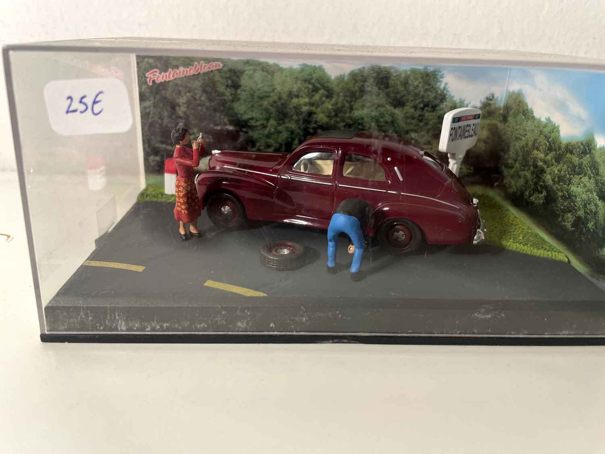 Peugeot 203 bordeaux - La Nationale 7 - la route bleue