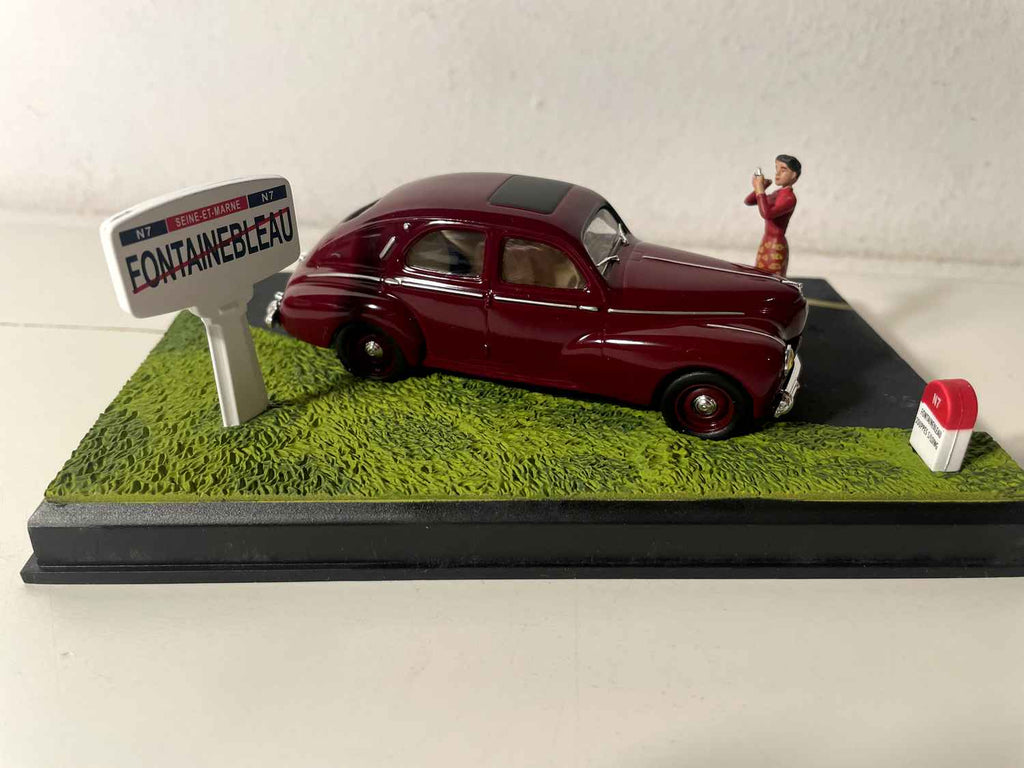 Peugeot 203 bordeaux - La Nationale 7 - the blue road
